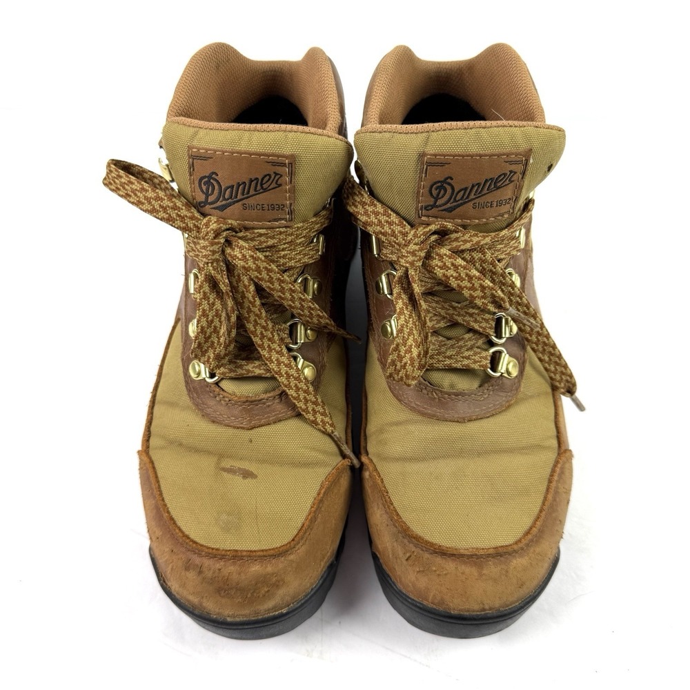 Danner Jag Brown Khaki Hiking Boot 7.5 Womens Lace Up Sturdy Outdoor Waterproof